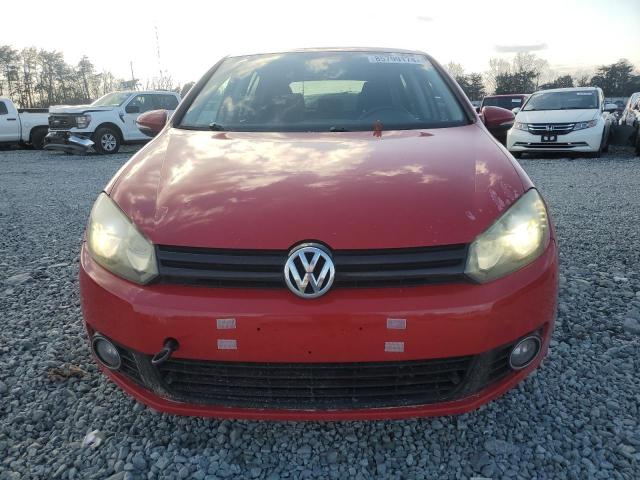  VOLKSWAGEN GOLF 2012 Red