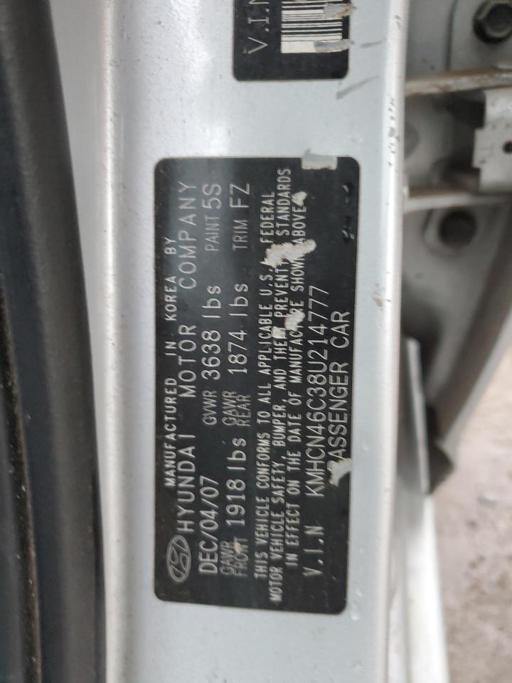 2008 Hyundai Accent Gls VIN: KMHCN46C38U214777 Lot: 85970834