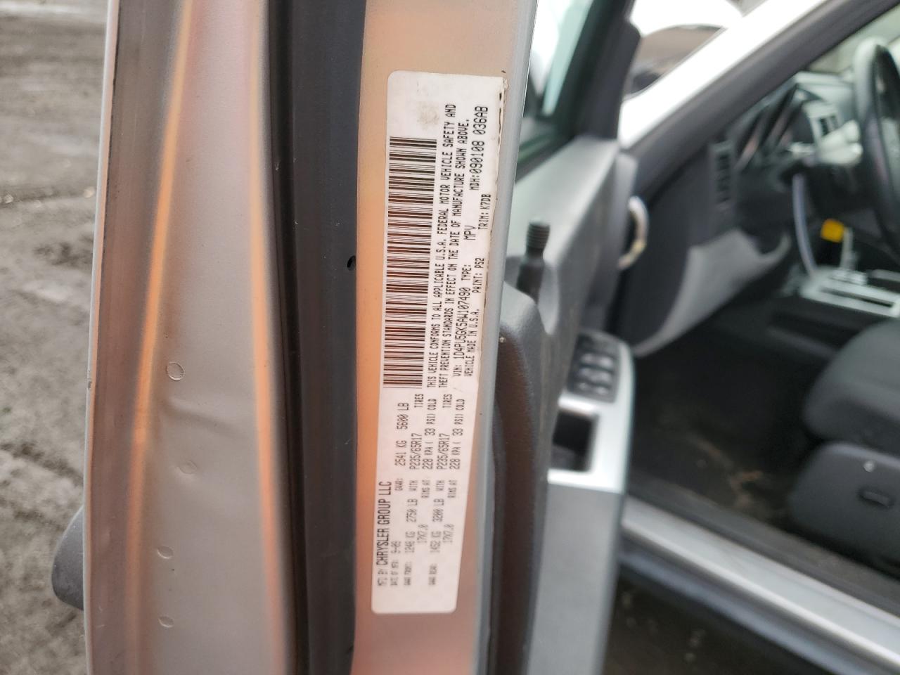 2010 Dodge Nitro Sxt VIN: 1D4PU5GK5AW107490 Lot: 85317404