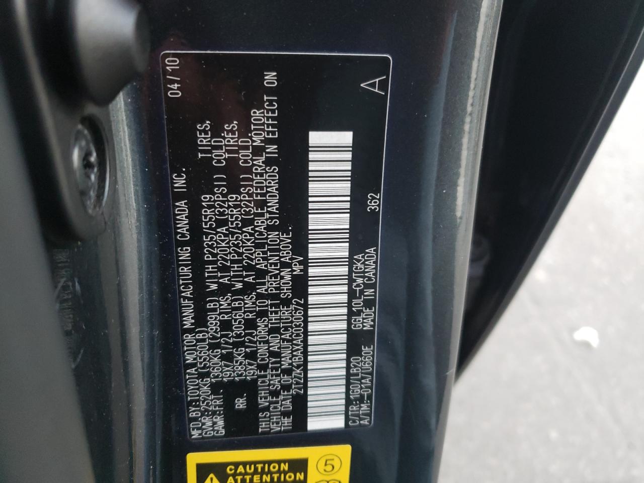 2010 Lexus RX - Image 13