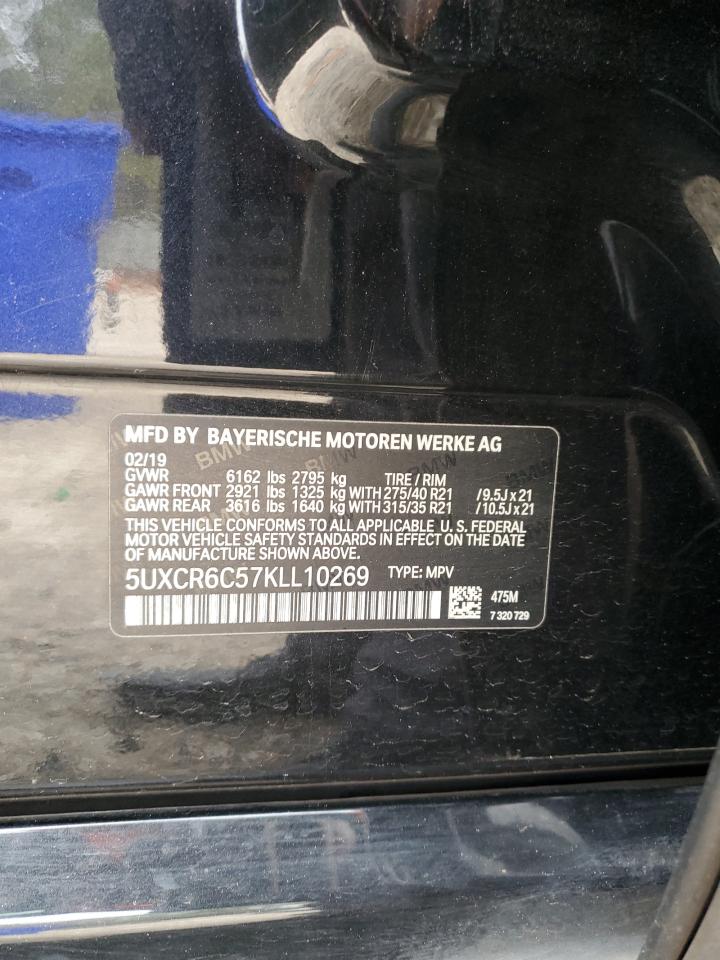 2019 BMW X5 xDrive40I VIN: 5UXCR6C57KLL10269 Lot: 84957664