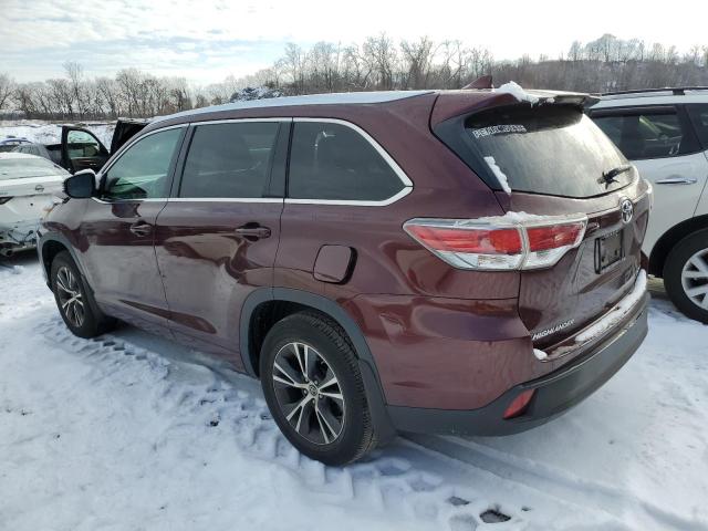 Паркетники TOYOTA HIGHLANDER 2016 Бордовый