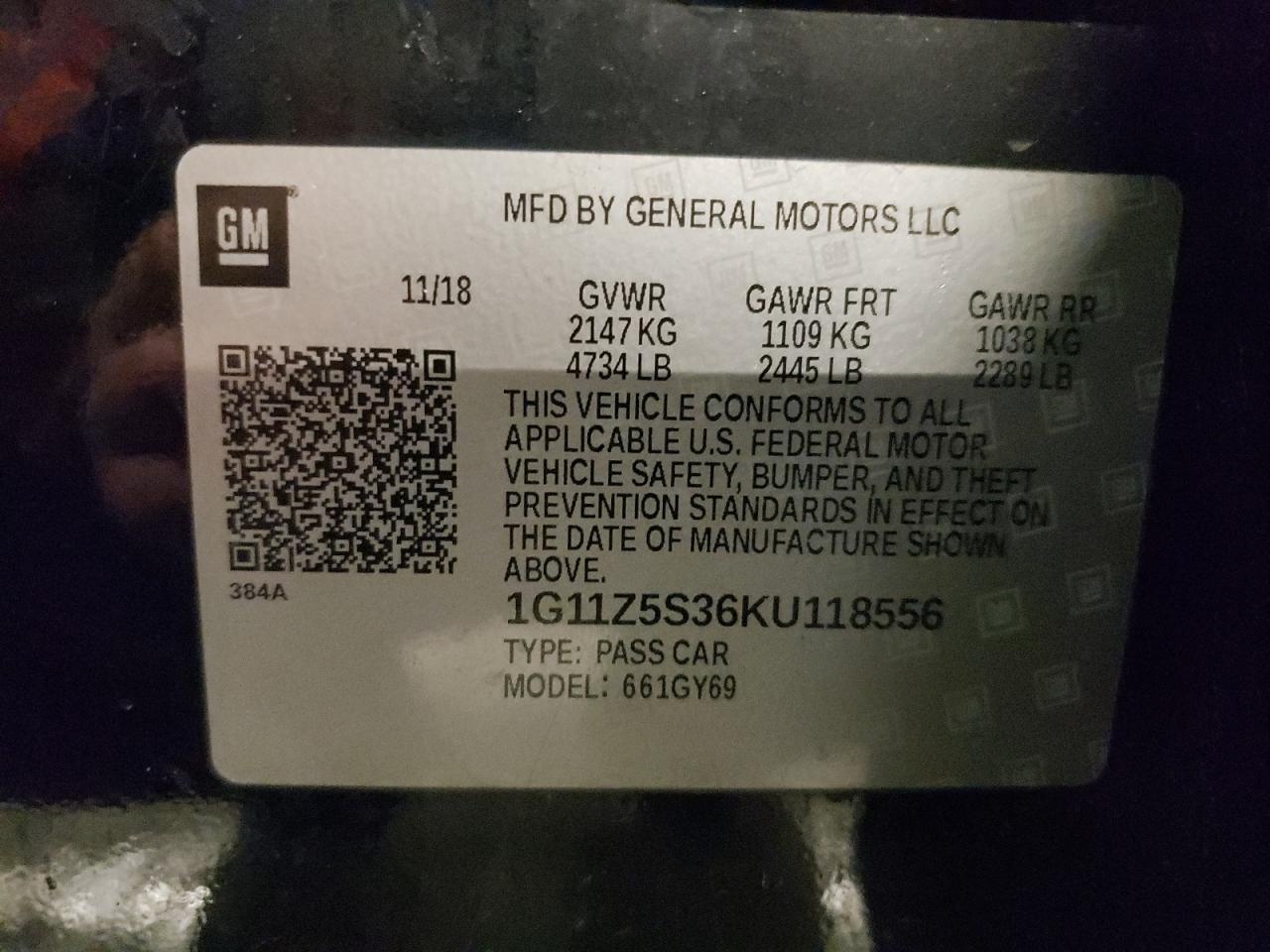 2019 Chevrolet Impala - Image 12
