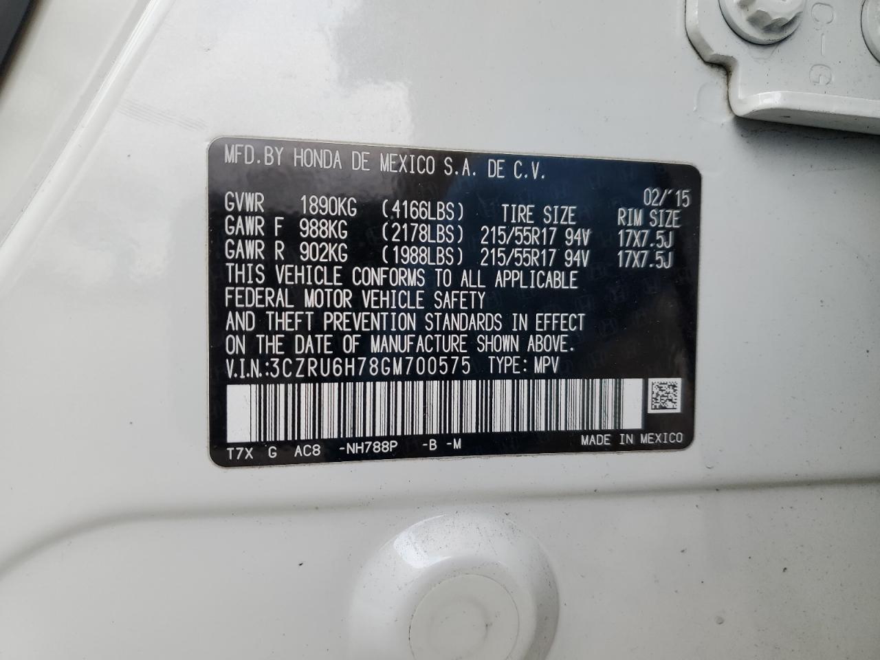 2016 Honda HR-V - Image 14