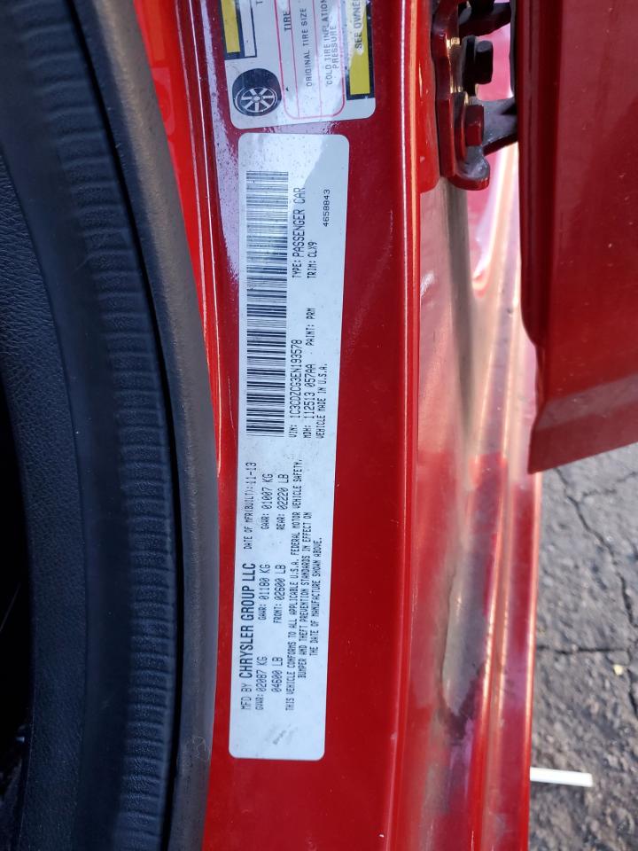 2014 Dodge Avenger Sxt VIN: 1C3CDZCG3EN193578 Lot: 82492424