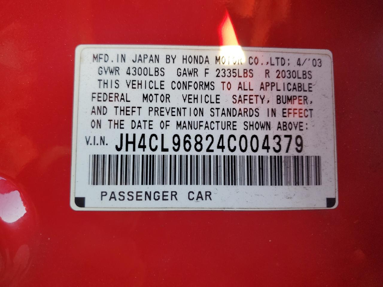 2004 Acura TSX - Image 12