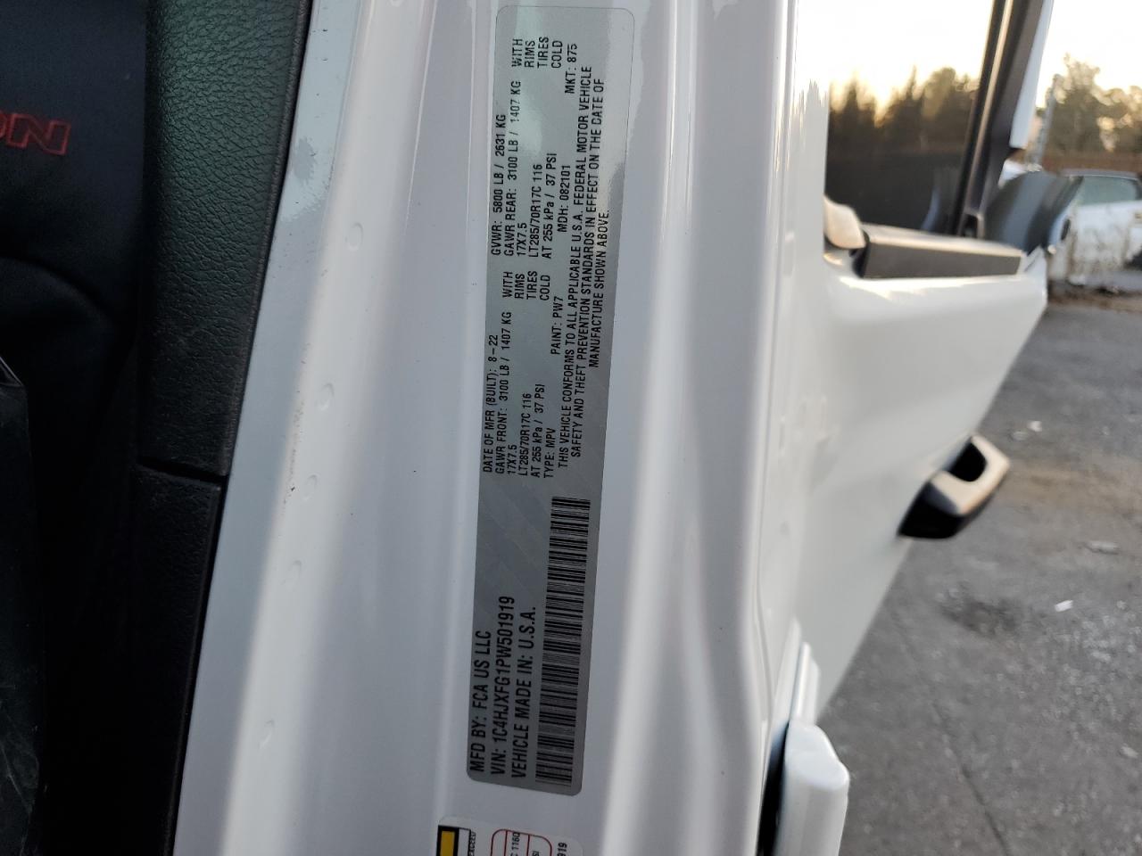 2023 Jeep Wrangler Rubicon VIN: 1C4HJXFG1PW501919 Lot: 83558484