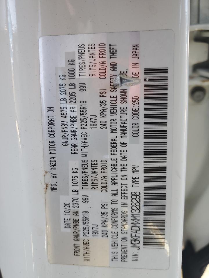 2021 Mazda Cx-5 Grand Touring VIN: JM3KFADMXM1328298 Lot: 86804274