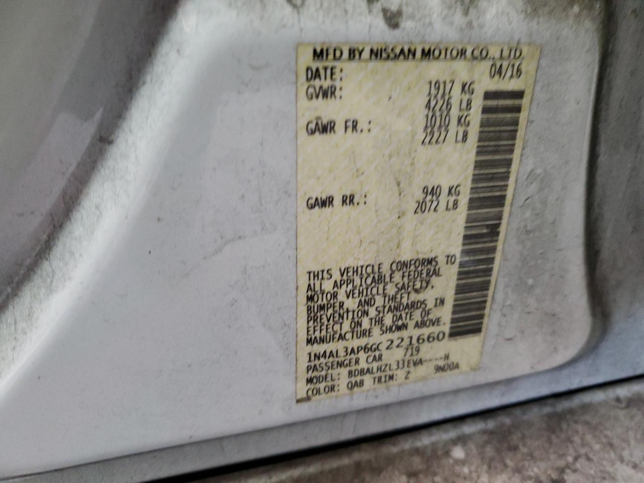2016 Nissan Altima - Image 14