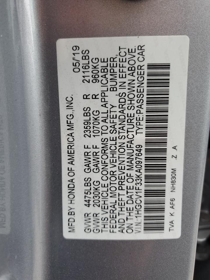 2019 Honda Accord - Image 12