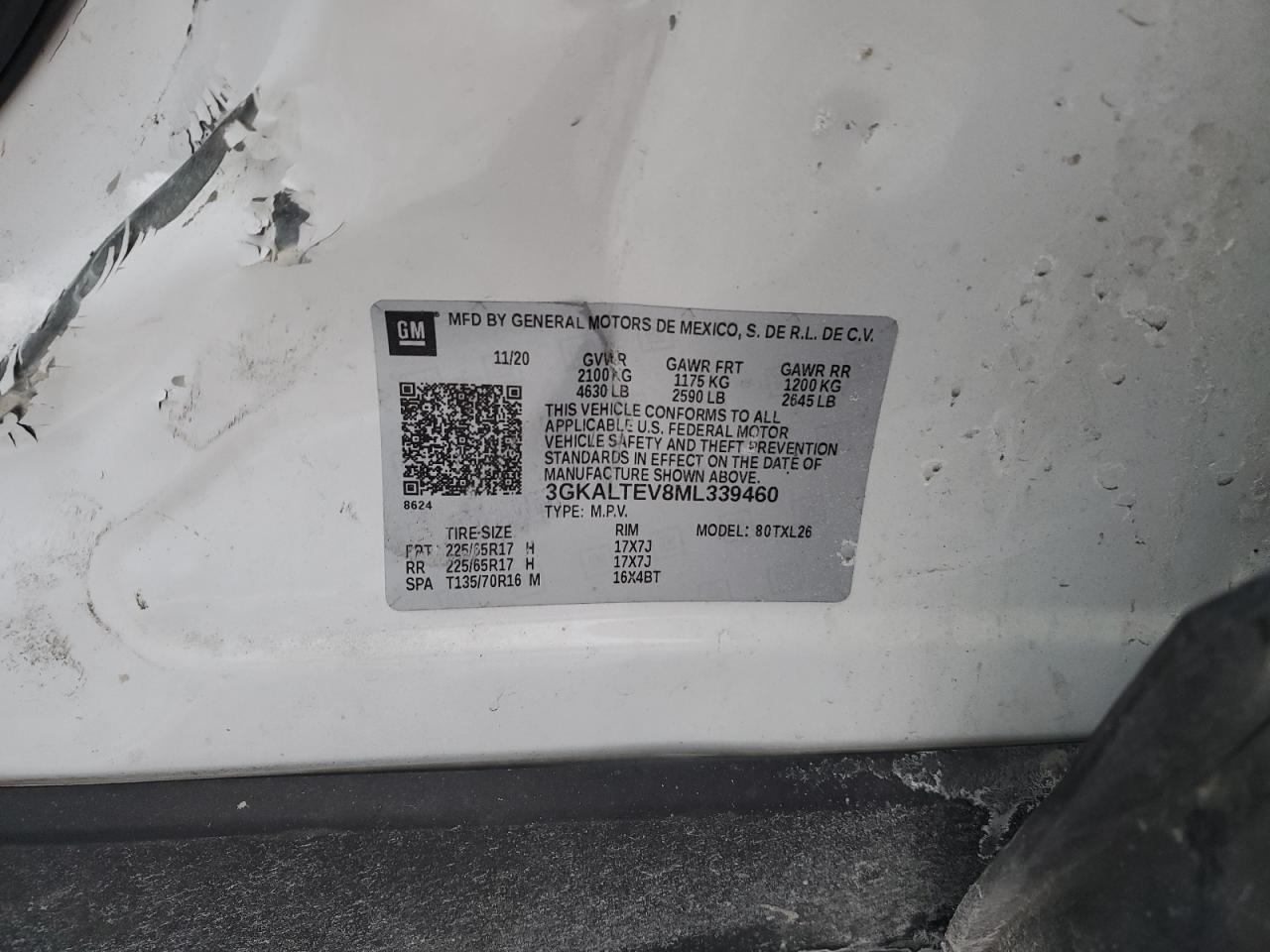 VIN 3GKALTEV8ML339460 2021 GMC TERRAIN no.13