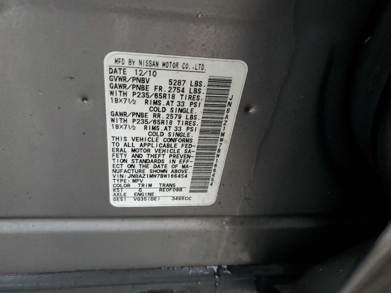 2011 Nissan Murano - Image 13