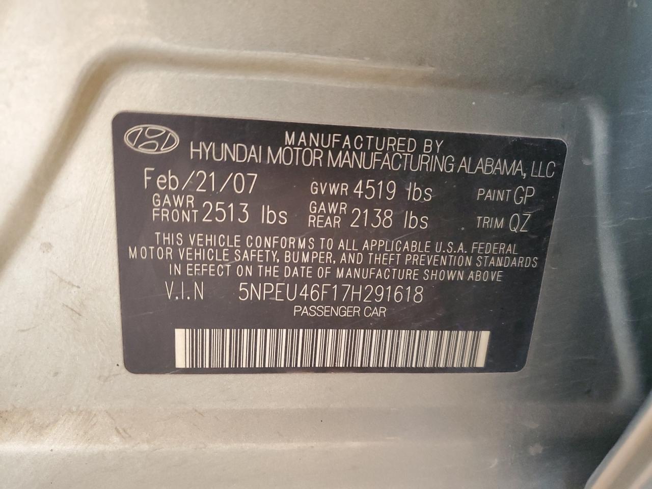 2007 Hyundai Sonata - Image 14