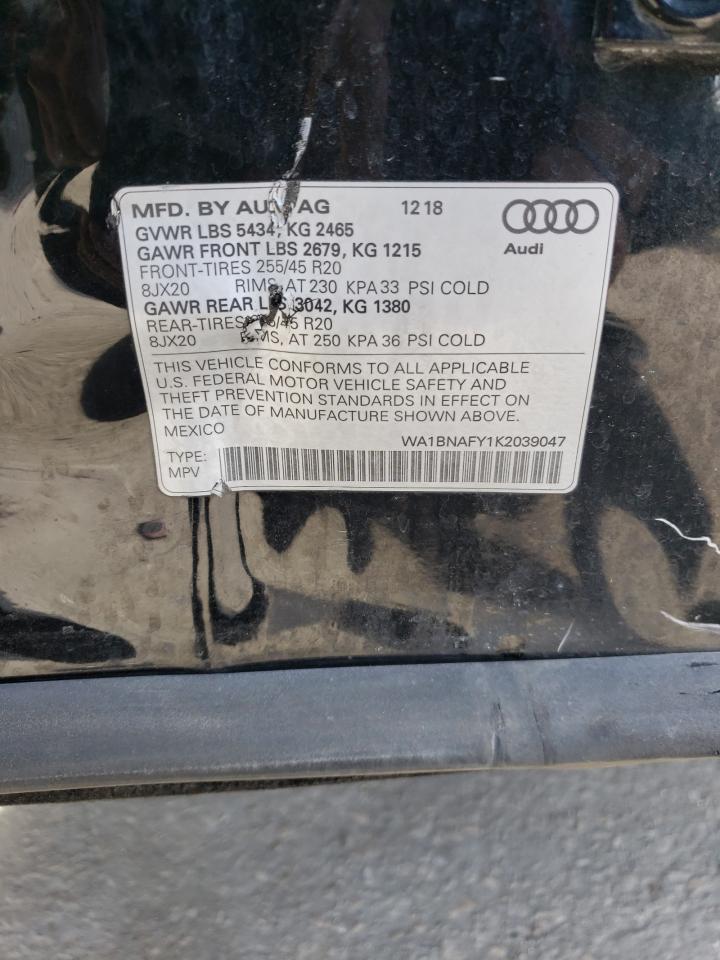 VIN WA1BNAFY1K2039047 2019 AUDI Q5 no.13