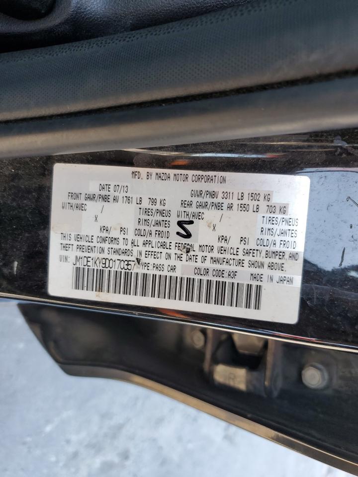 2013 Mazda Mazda2 VIN: JM1DE1KY9D0170357 Lot: 85764004