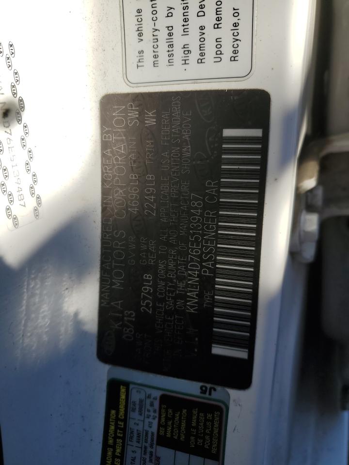 2014 Kia Cadenza Premium VIN: KNALN4D76E5139487 Lot: 83088624