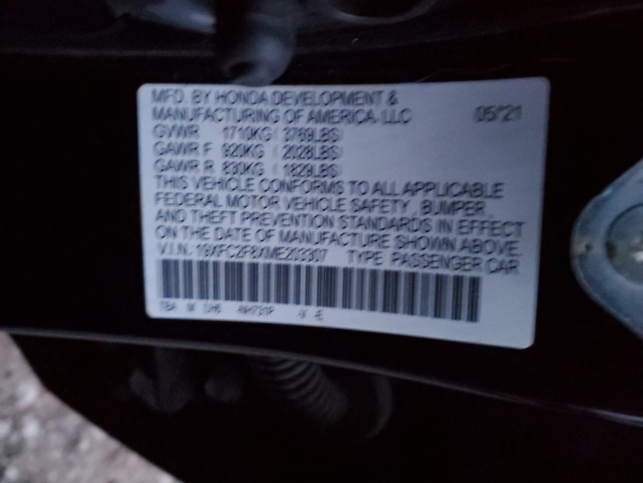2021 Honda Civic - Image 12