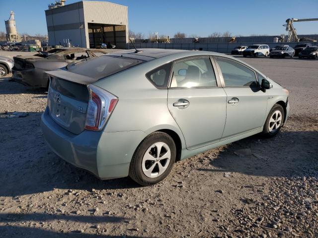 Hatchbacks TOYOTA PRIUS 2012 Turquoise