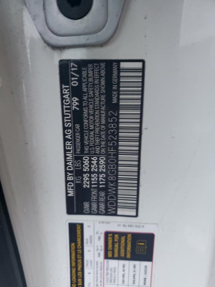 WDDWK8GB0HF523852 2017 MERCEDES-BENZ C CLASS - Image 12