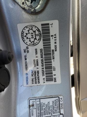 2006 HONDA CIVIC LX