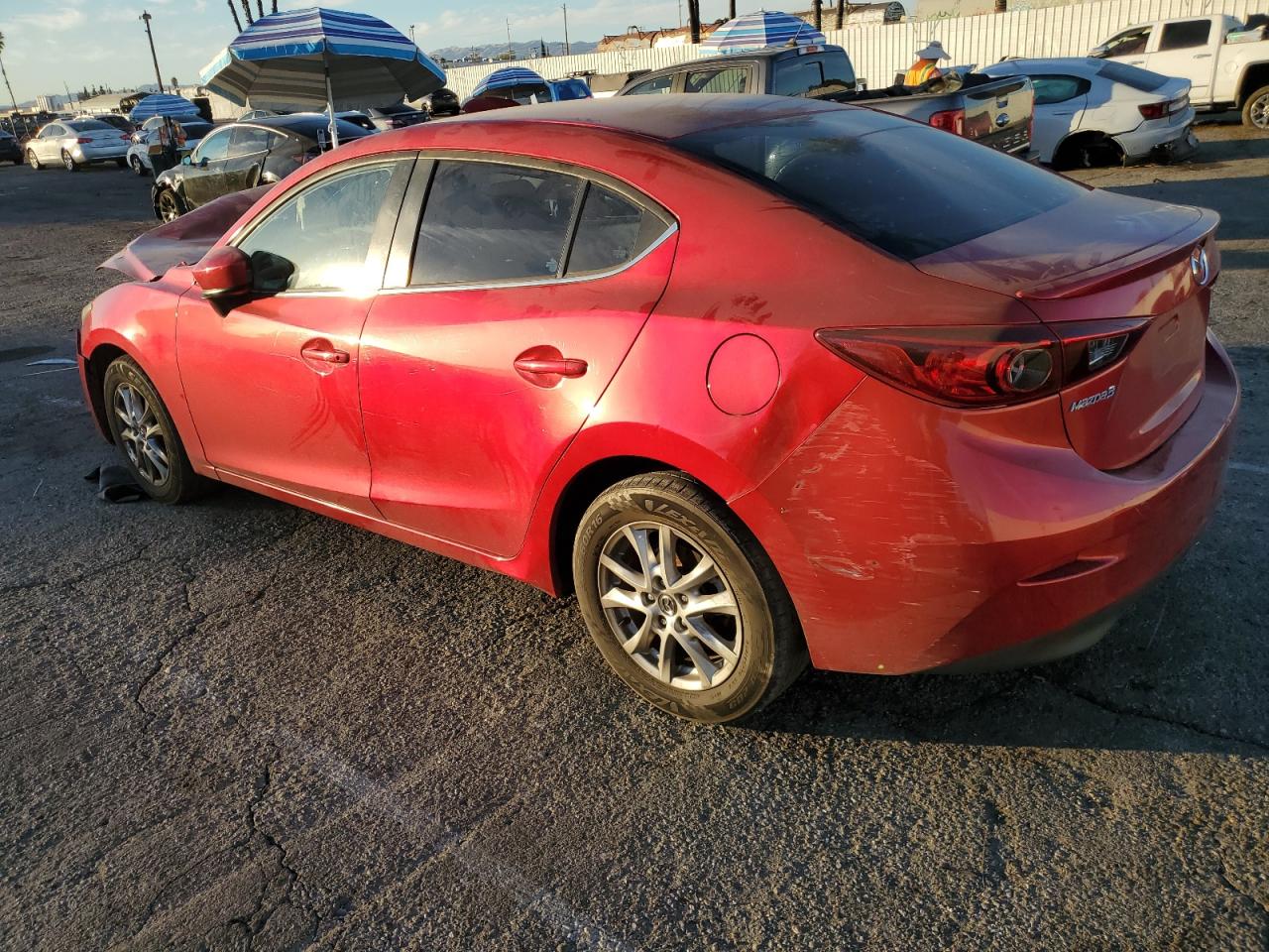 VIN JM1BM1V76E1112800 2014 MAZDA 3 no.2