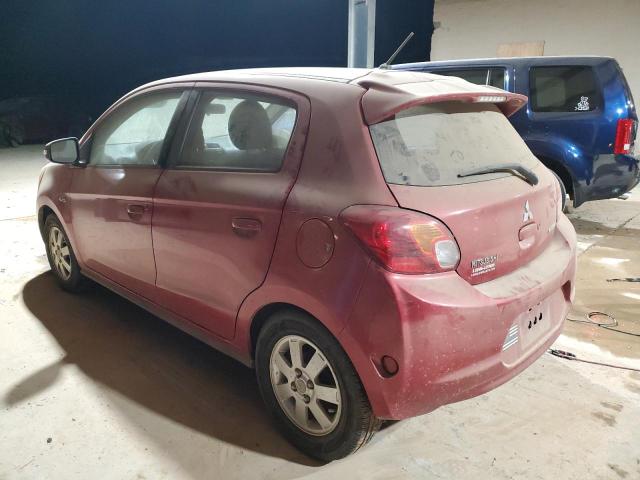  MITSUBISHI MIRAGE 2015 Czerwony