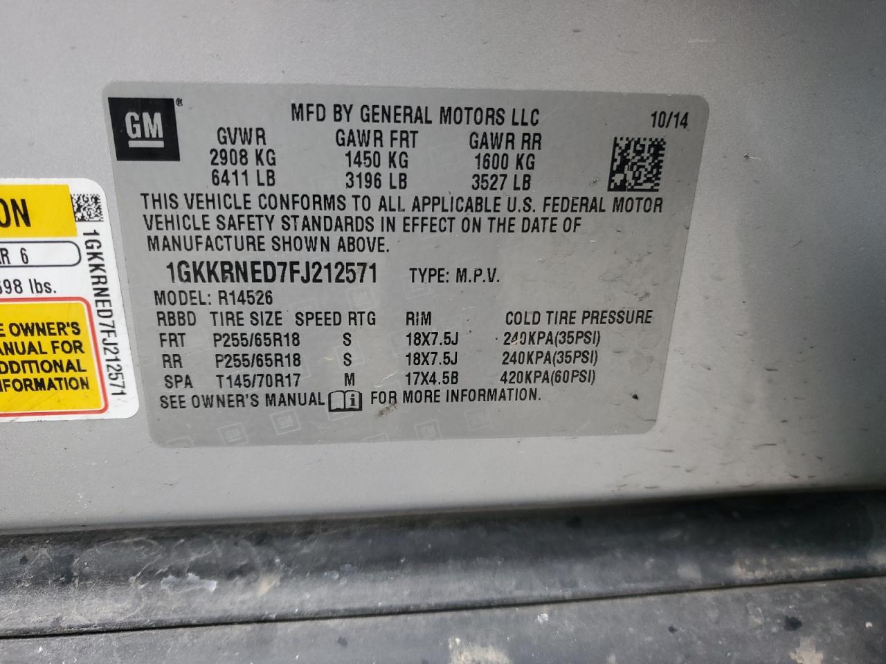 2015 GMC Acadia - Image 13