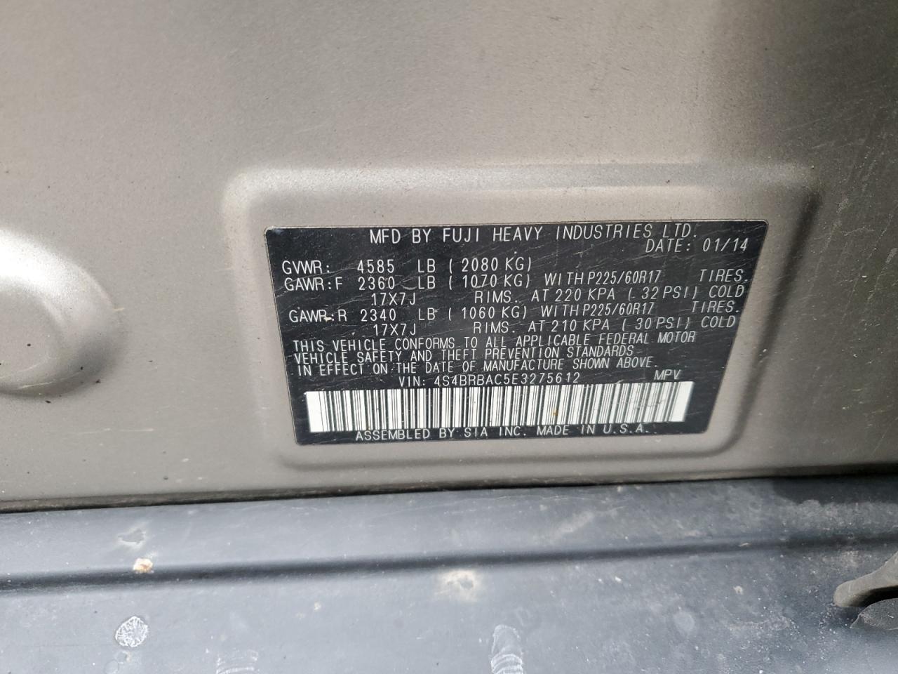 2014 Subaru Outback - Image 15