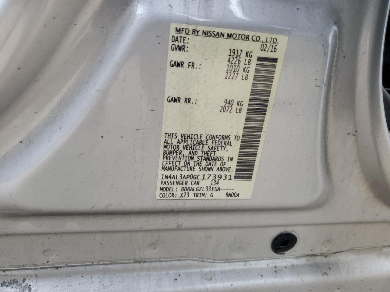2016 Nissan Altima - Image 12