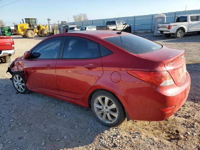  HYUNDAI ACCENT 2014 Czerwony