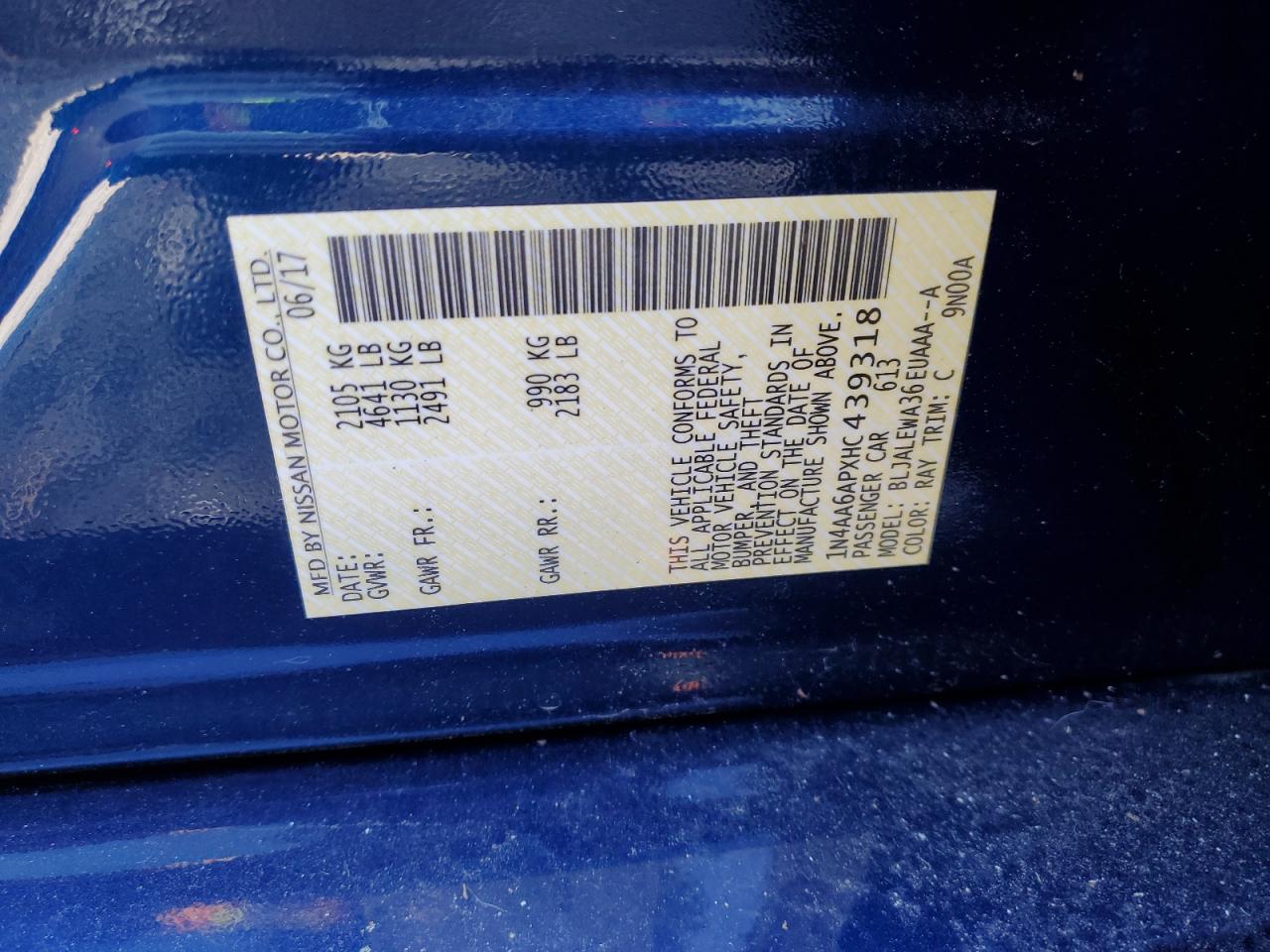 2017 Nissan Maxima - Image 14