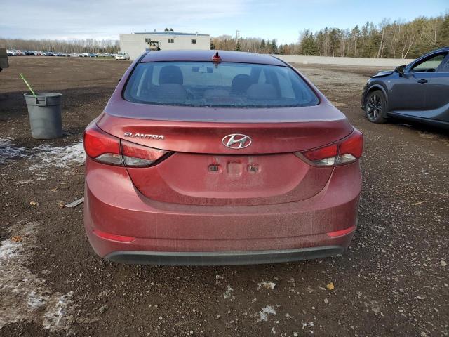  HYUNDAI ELANTRA 2016 Красный