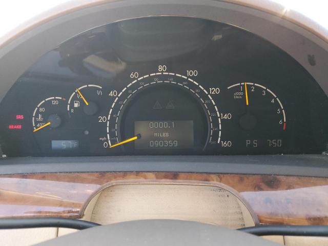 2001 MERCEDES-BENZ S 500  