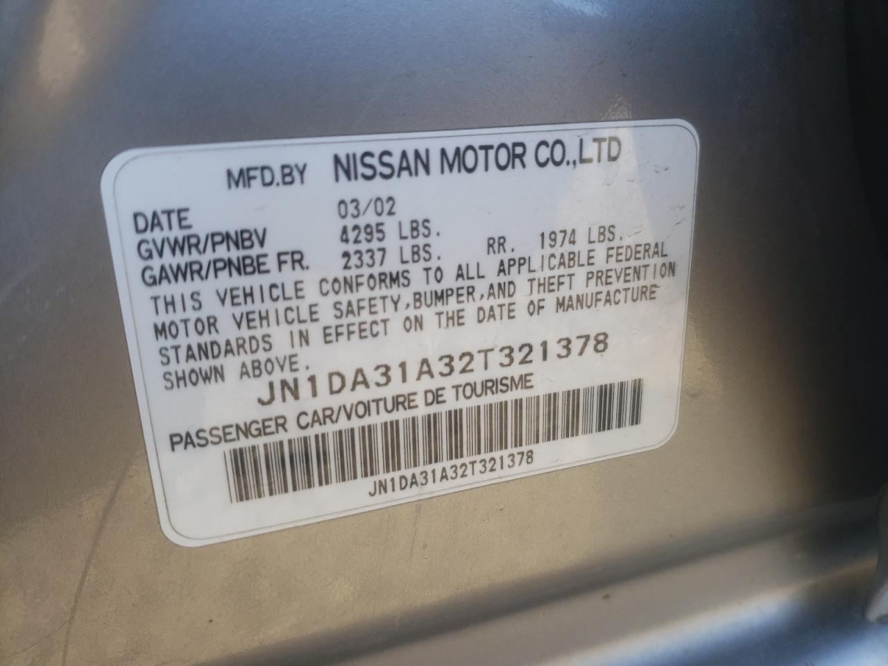 2002 Nissan Maxima - Image 12