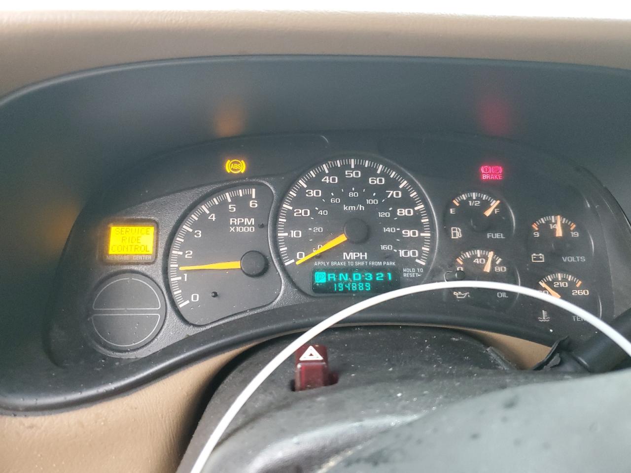 2000 Chevrolet Tahoe K1500 VIN: 1GNEK13T9YJ142808 Lot: 85202224