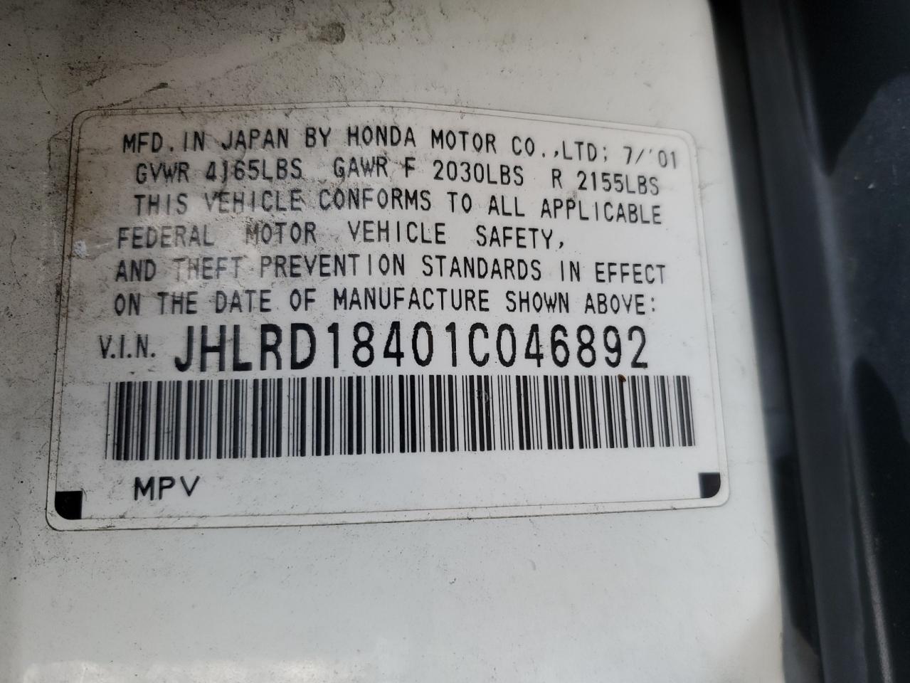 2001 Honda CR-V - Image 14