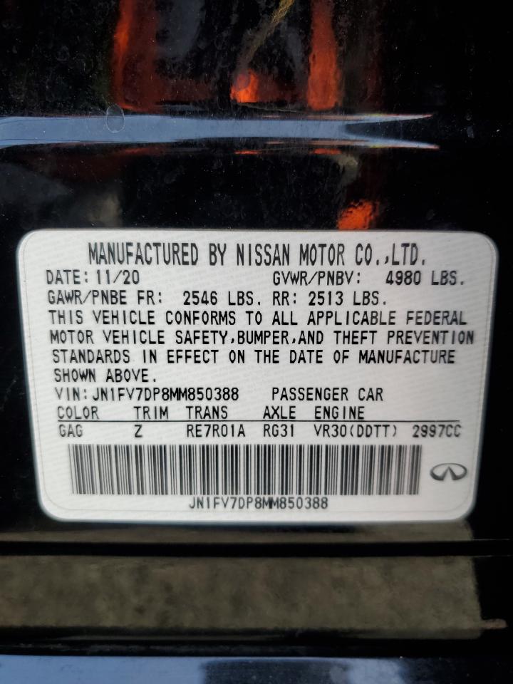 VIN JN1FV7DP8MM850388 2021 INFINITI Q50 no.12