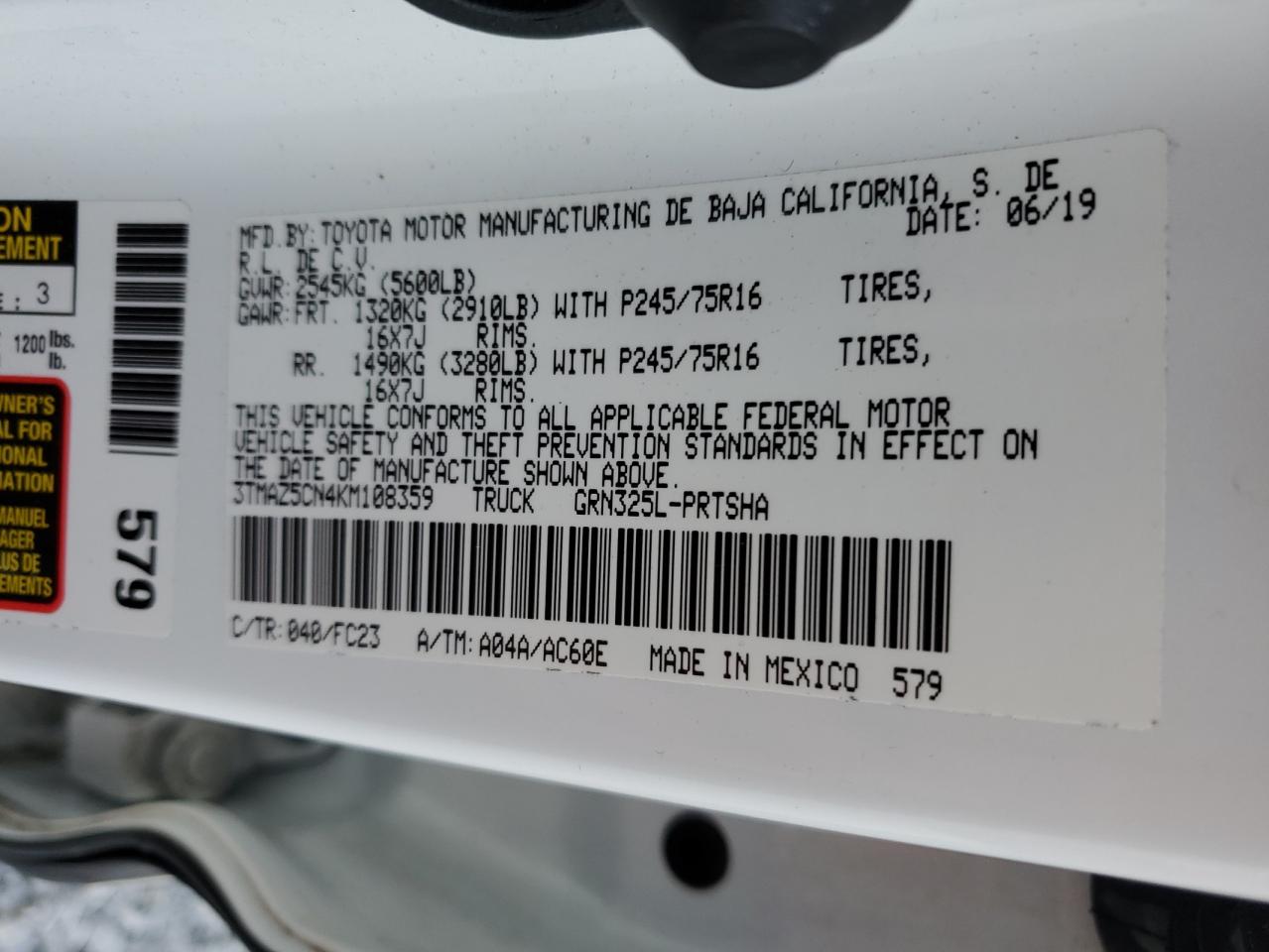 2019 Toyota Tacoma - Image 13