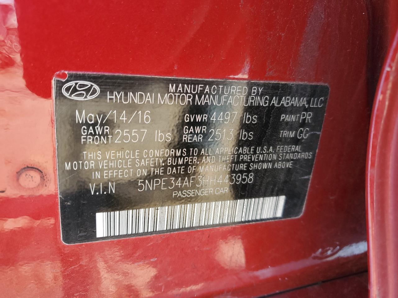 2017 Hyundai Sonata - Image 14