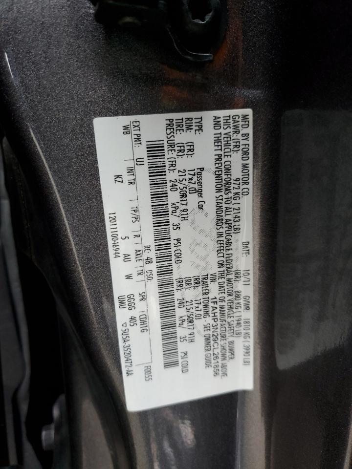 2012 Ford Focus Titanium VIN: 1FAHP3N29CL261856 Lot: 85870194