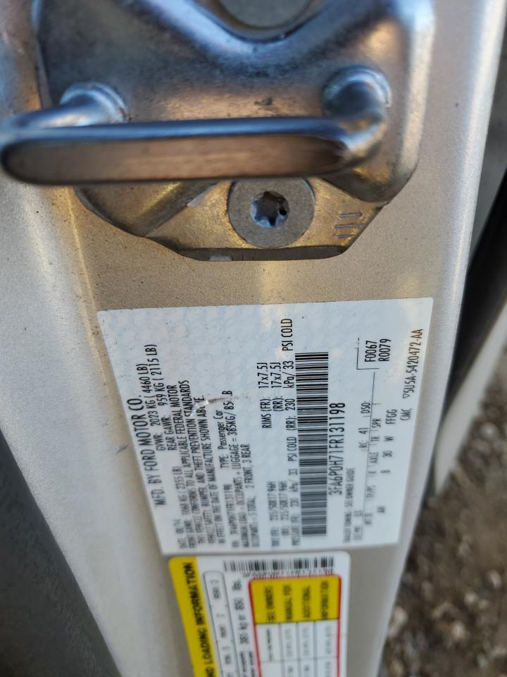 2015 Ford Fusion Se VIN: 3FA6P0H71FR131198 Lot: 85906594