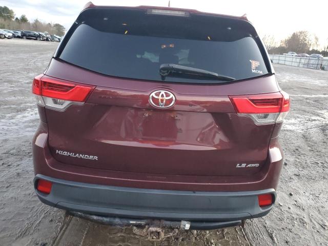  TOYOTA HIGHLANDER 2017 Burgundy