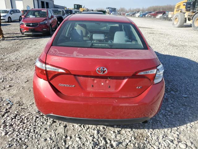  TOYOTA COROLLA 2016 Red