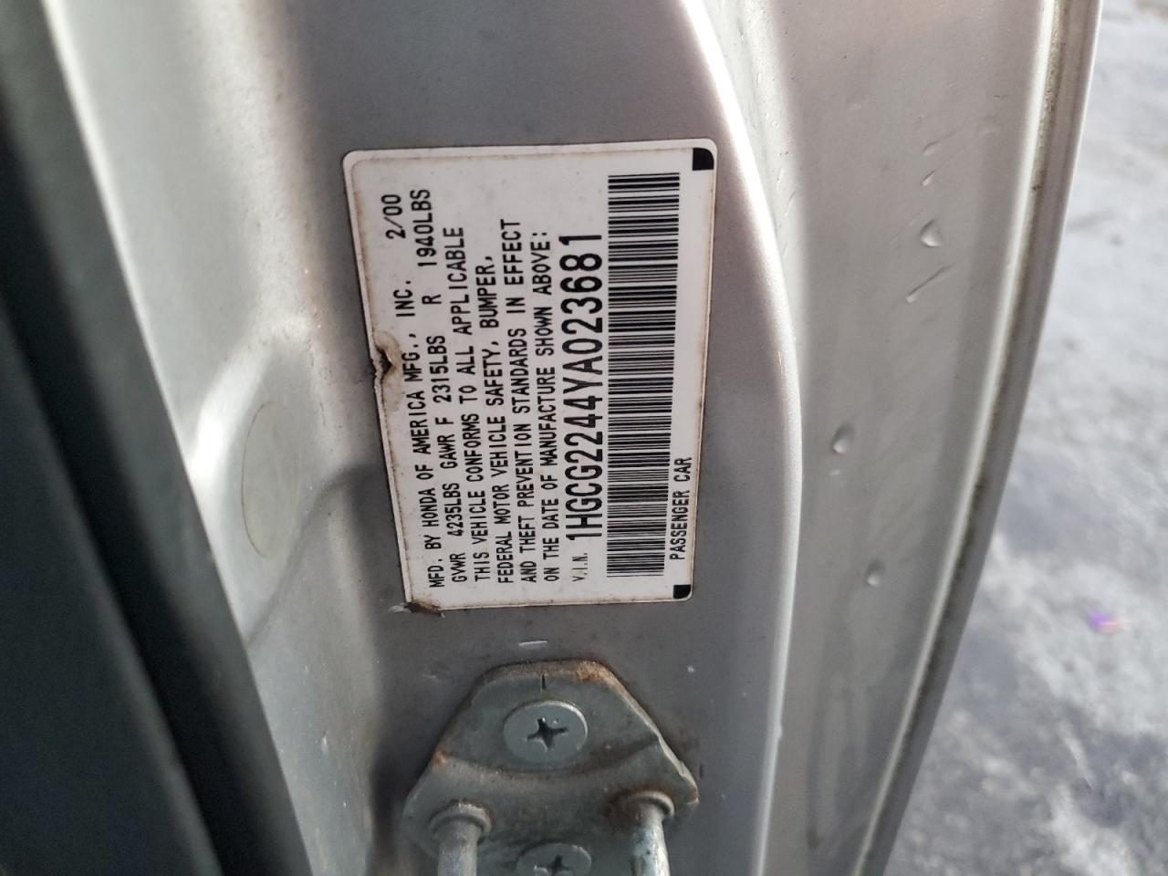 2000 Honda Accord - Image 12