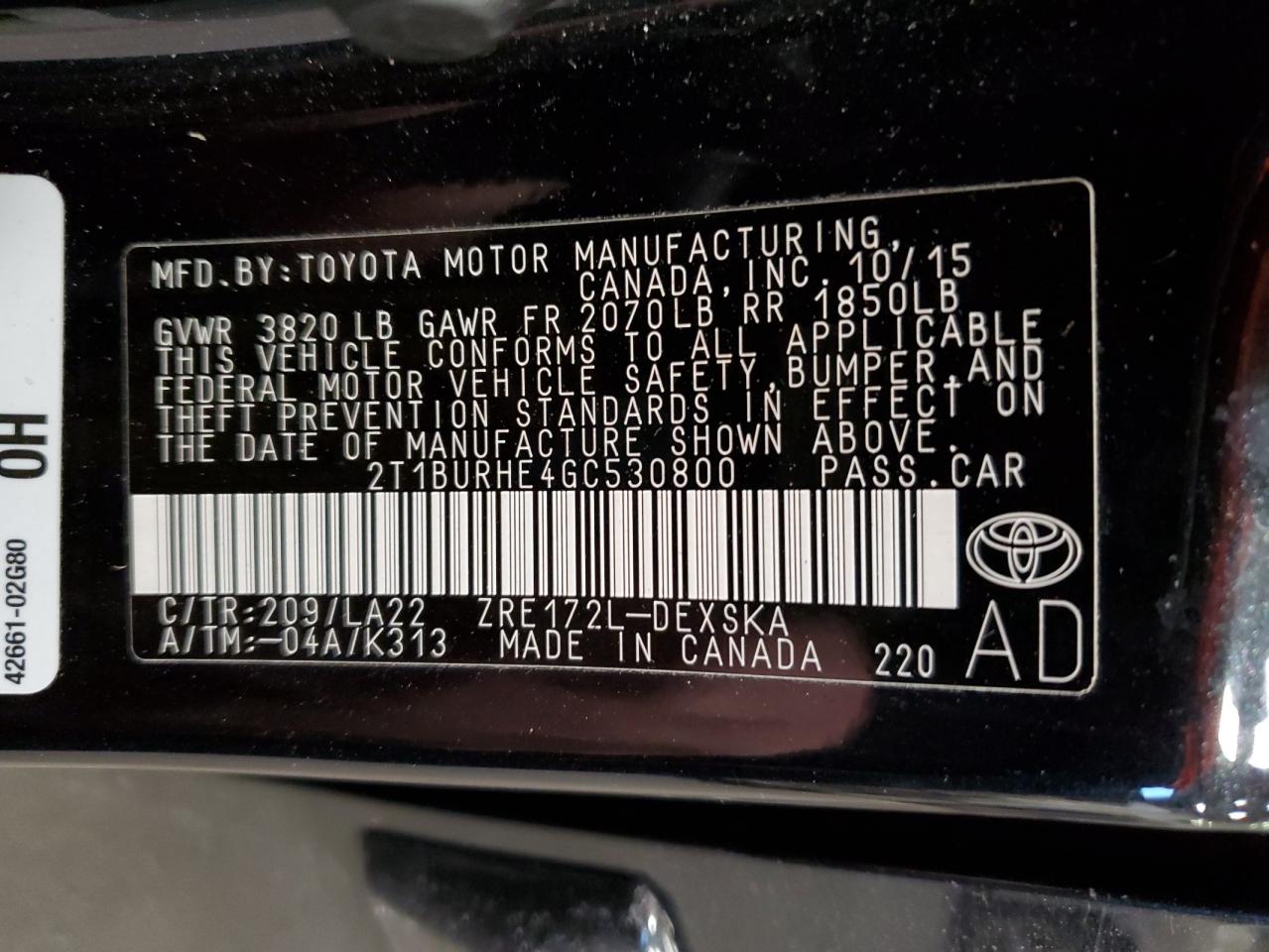2016 Toyota Corolla - Image 14