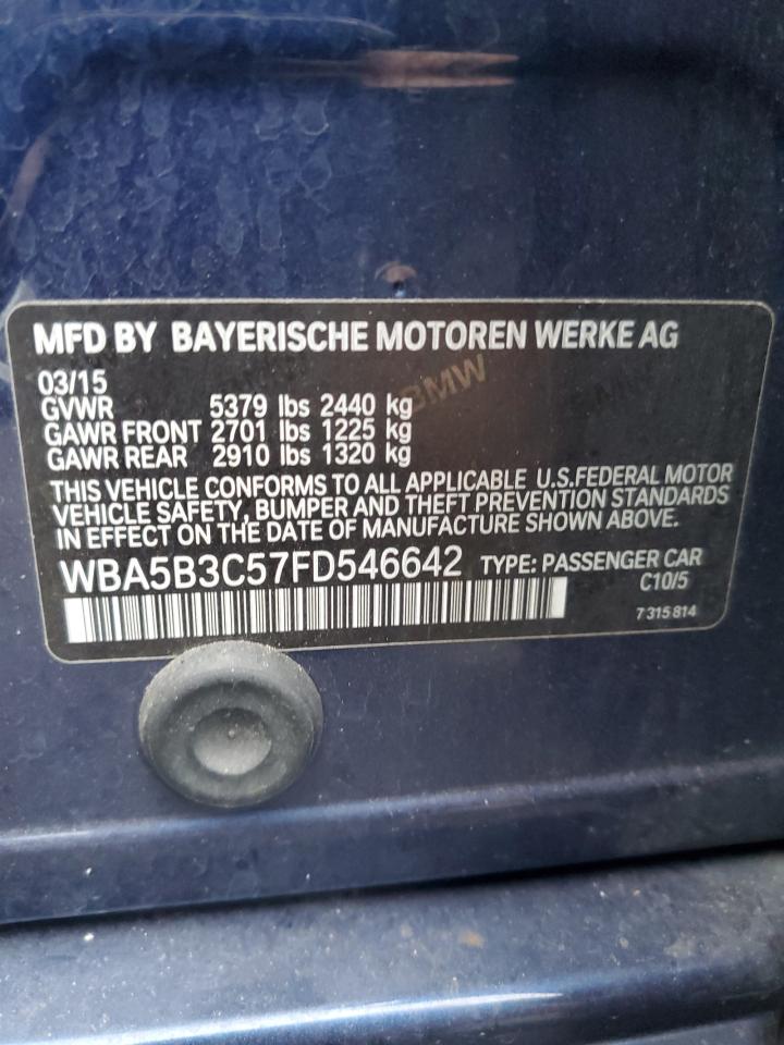 VIN WBA5B3C57FD546642 2015 BMW 5 SERIES no.12