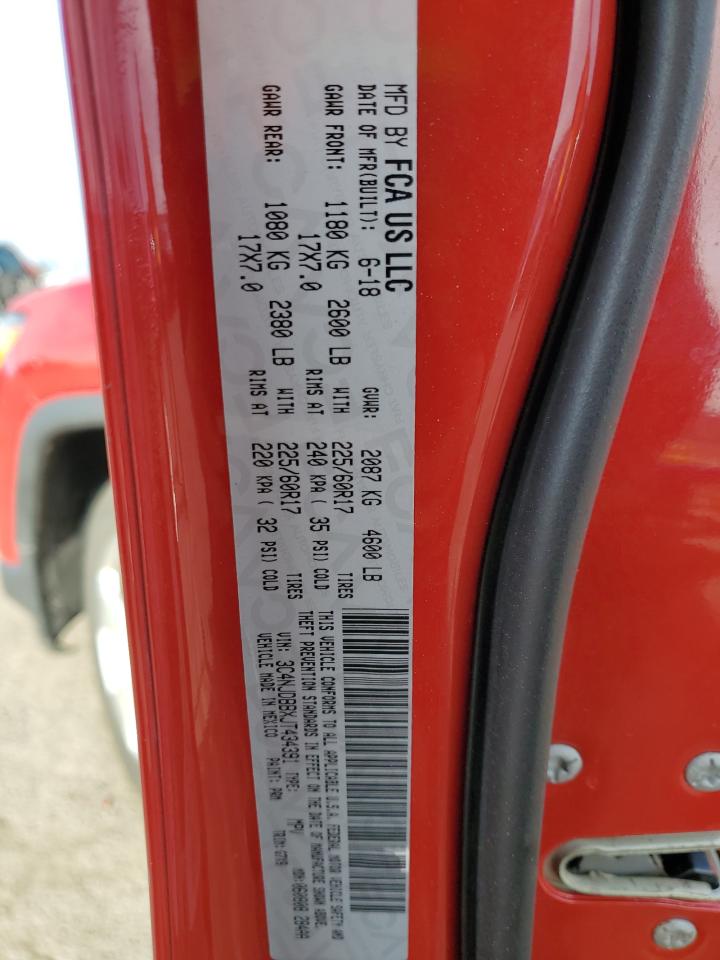 2018 Jeep Compass Latitude VIN: 3C4NJDBBXJT434391 Lot: 86817394