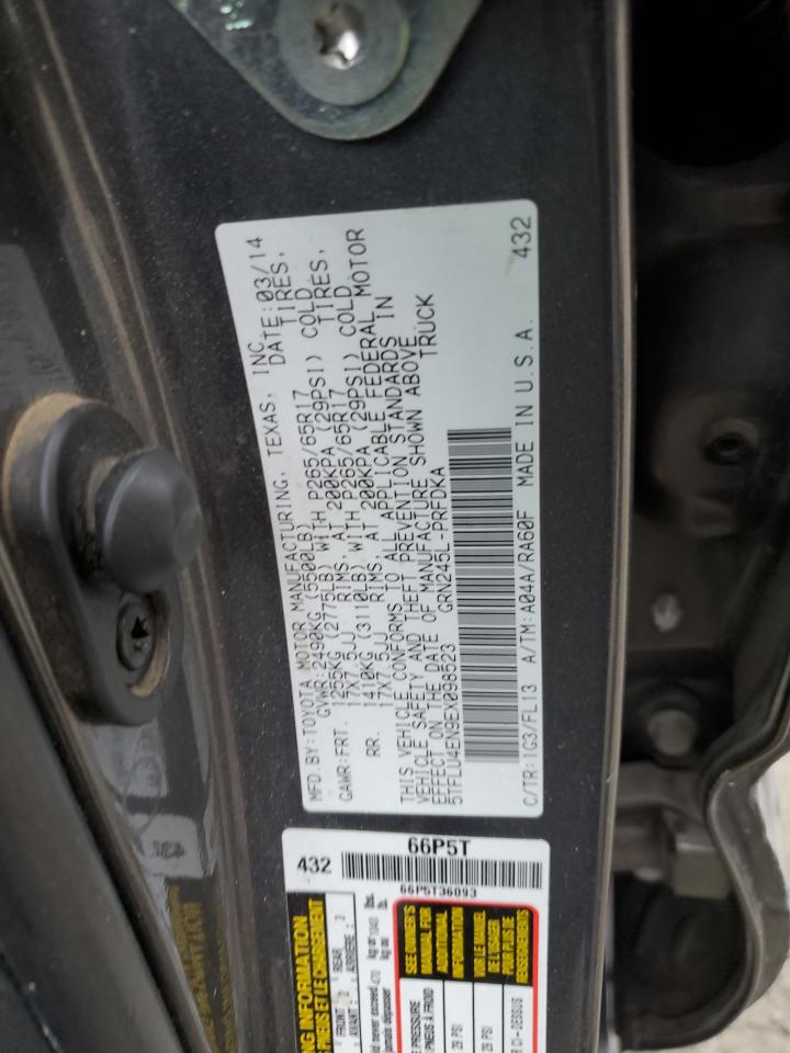 VIN 5TFLU4EN9EX098523 2014 TOYOTA TACOMA no.12