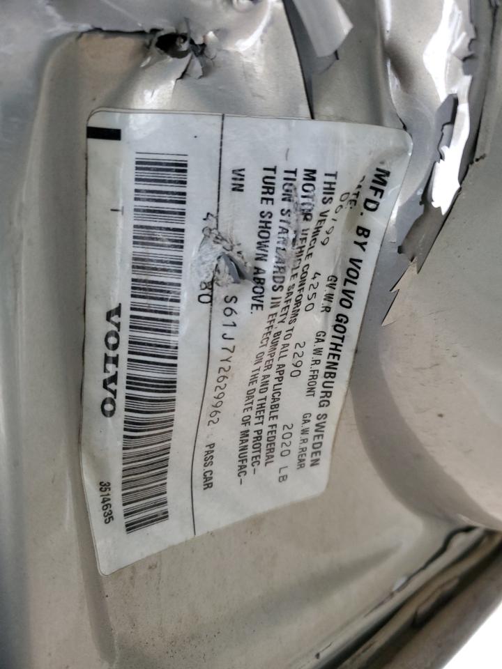 2000 Volvo S70 Base VIN: YV1LS61J7Y2629962 Lot: 85471514