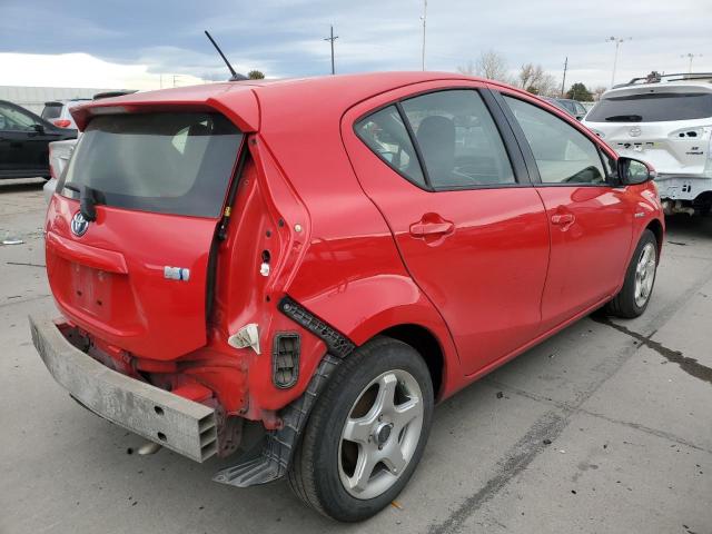  TOYOTA PRIUS 2014 Czerwony